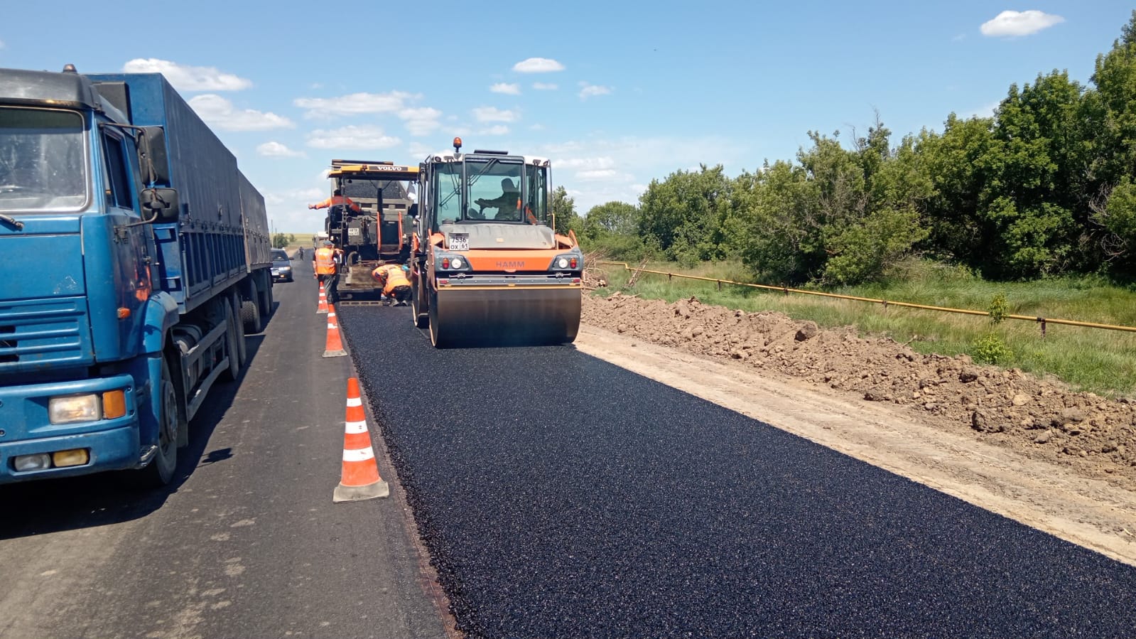 В Волгоградской области полным ходом идет реконструкция одной из трасс